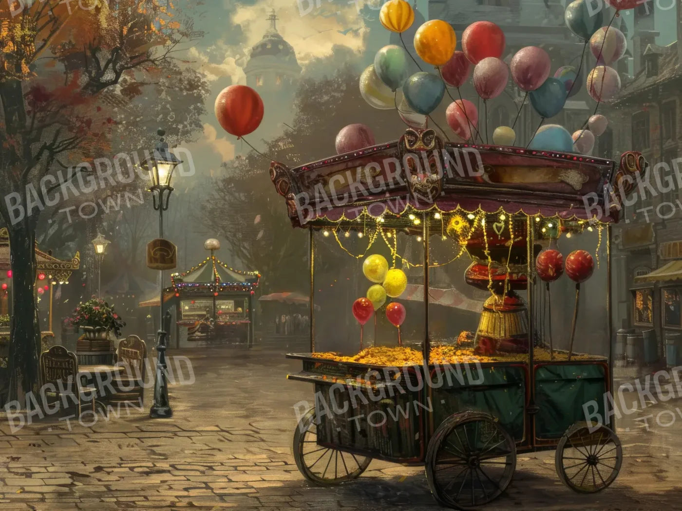 Empty Carnival 8’x6’ Fleece (96 x 72 inch) Backdrop