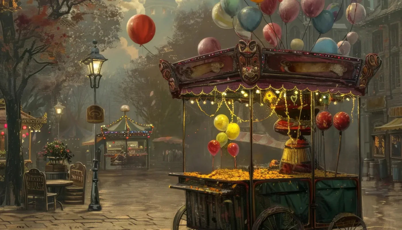 Empty Carnival Backdrop