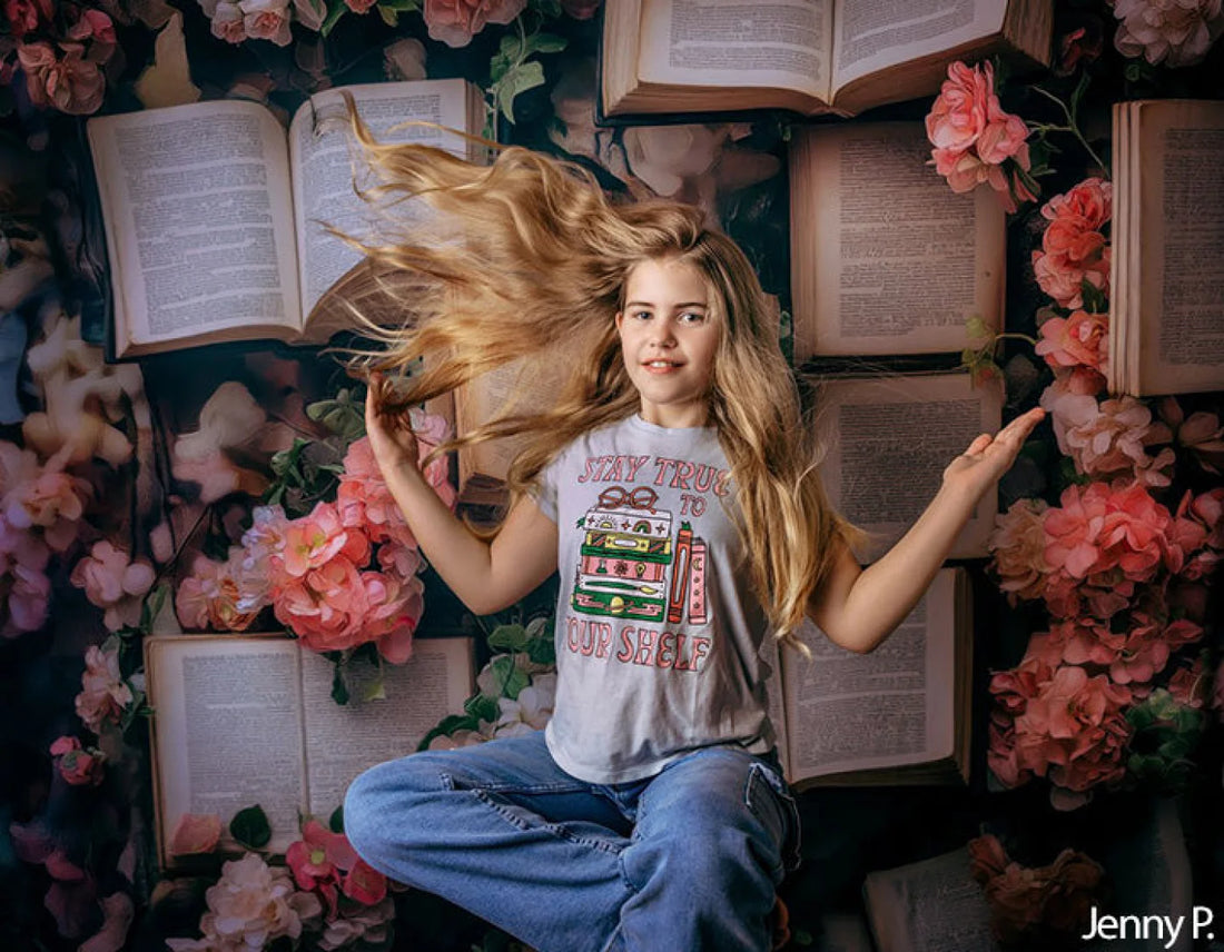 Enchanted Book Wall Backdrop