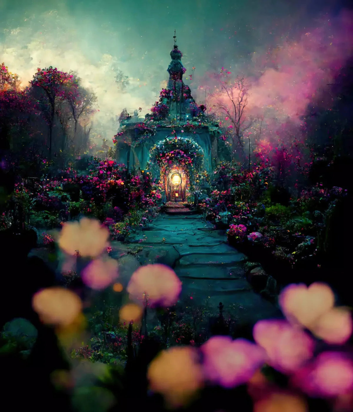 Enchanted Village Ii 10X12 Ultracloth ( 120 X 144 Inch ) Backdrop
