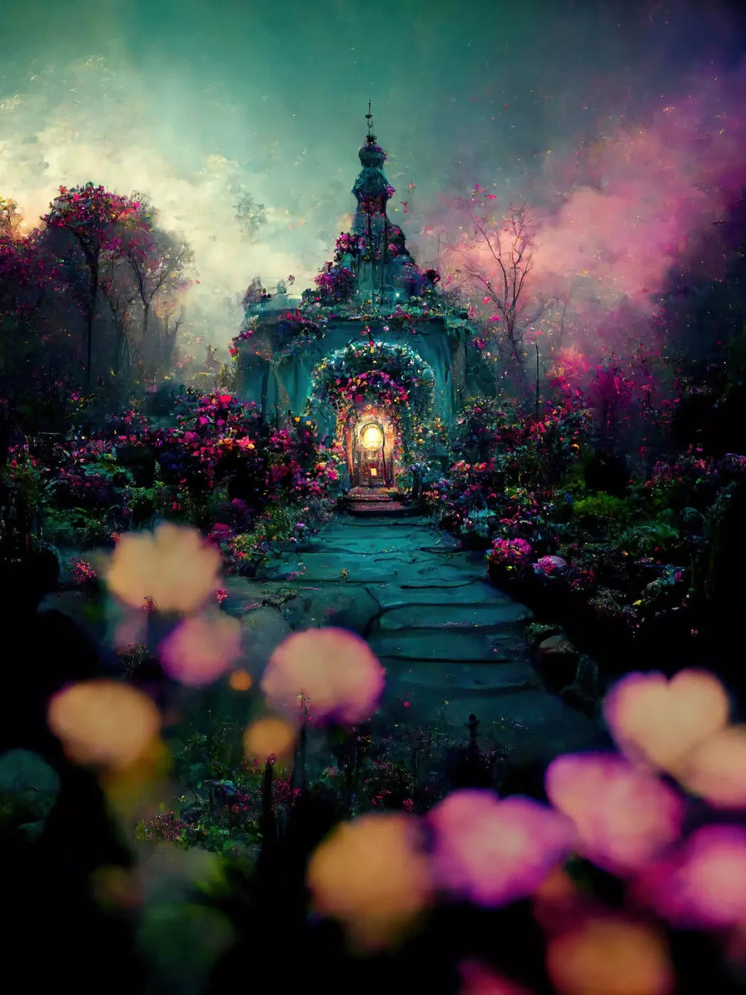 Enchanted Village Ii 5X7 Ultracloth ( 60 X 84 Inch ) Backdrop