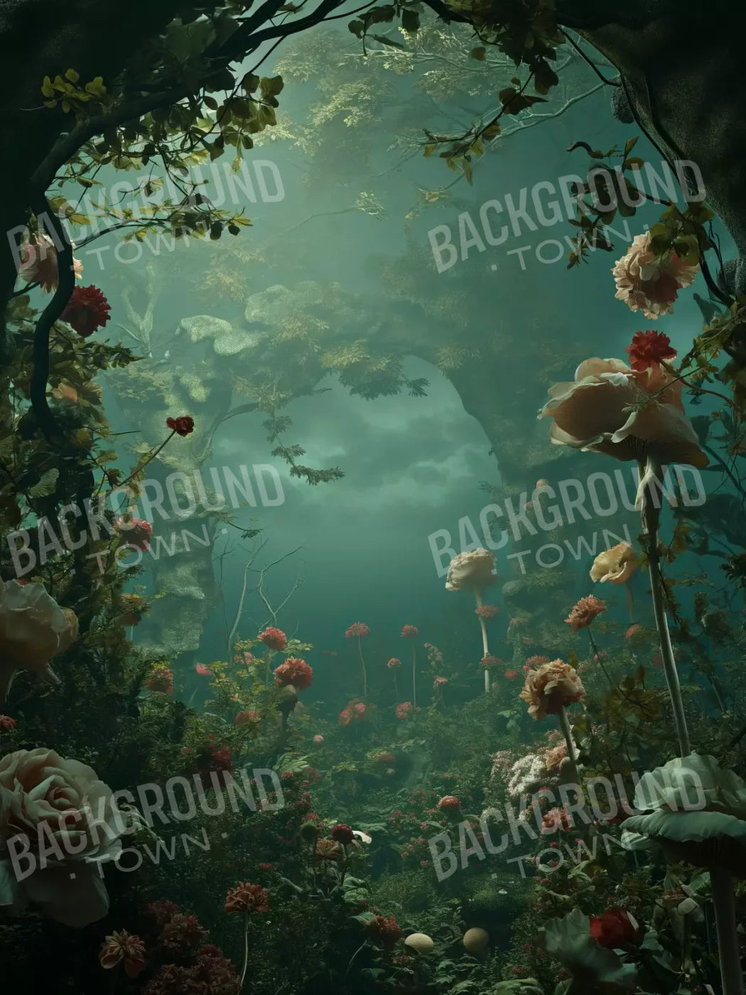 Entrance To Wonderland 6’X8’ Fleece (72 X 96 Inch) Backdrop