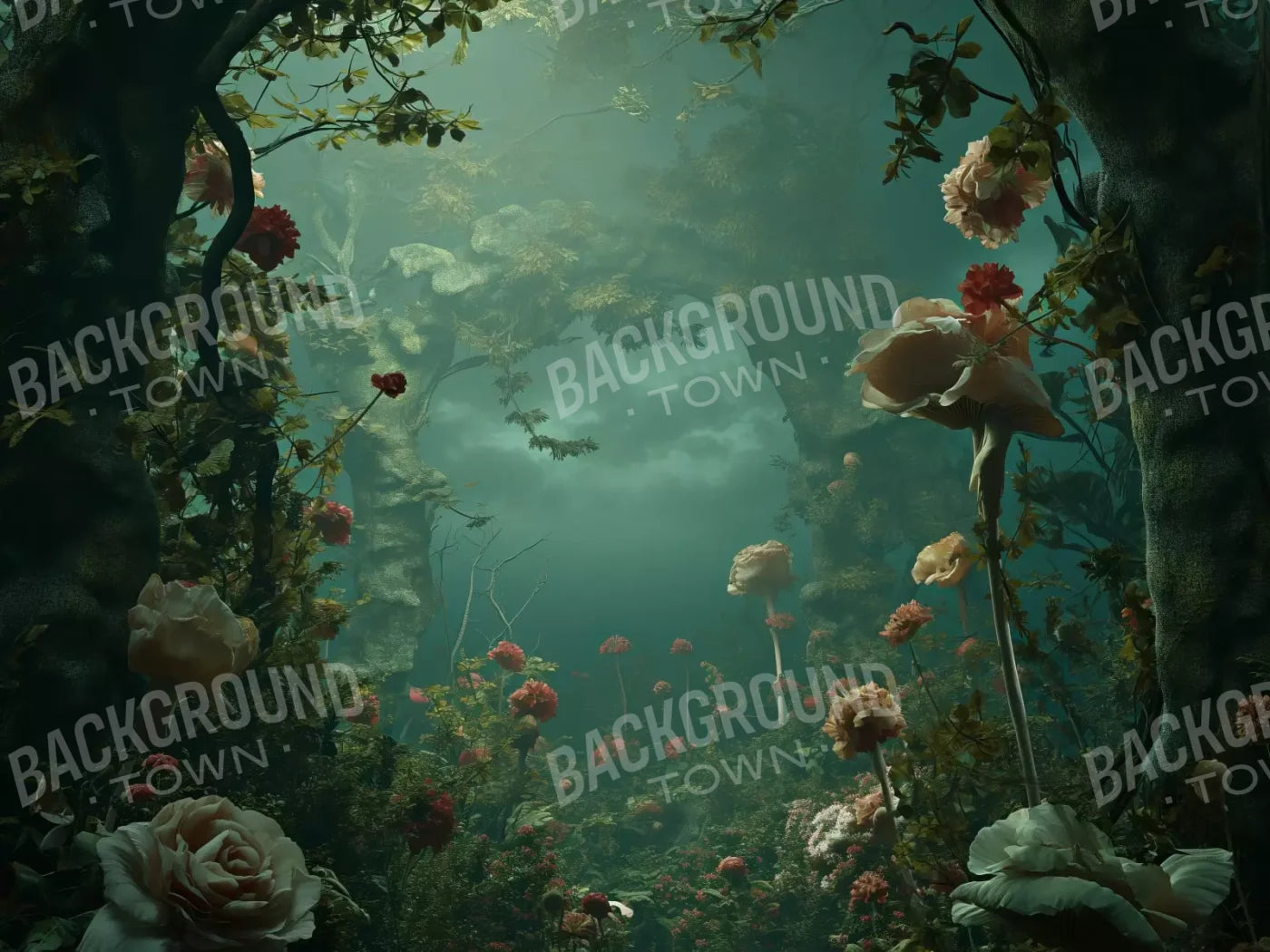 Entrance To Wonderland 8’X6’ Fleece (96 X 72 Inch) Backdrop