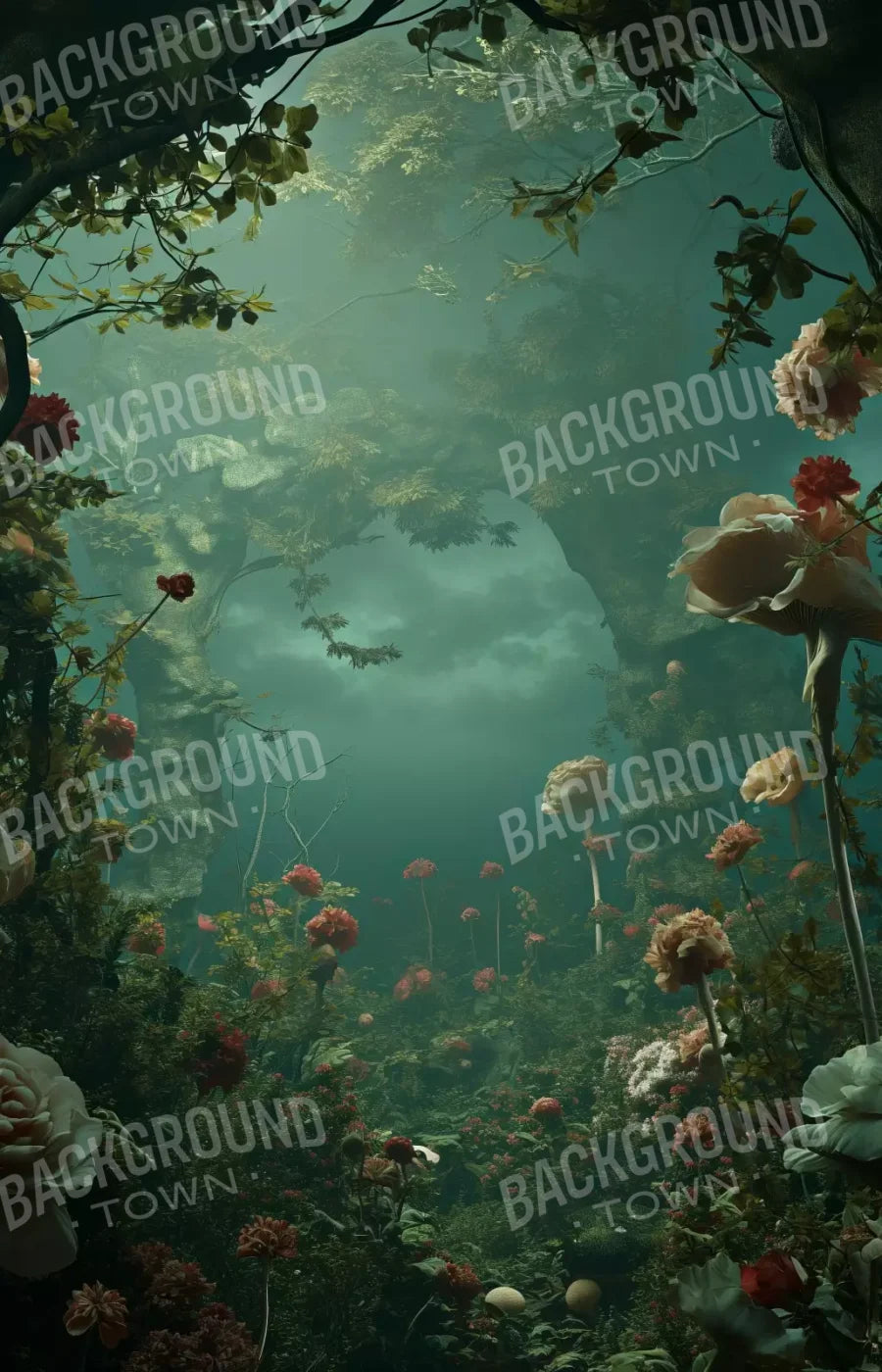 Entrance To Wonderland 9’X14’ Ultracloth (108 X 168 Inch) Backdrop