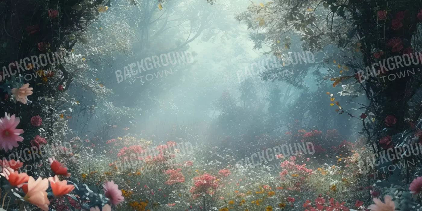 Ethereal Flowey Garden 20’X10’ Ultracloth (240 X 120 Inch) Backdrop
