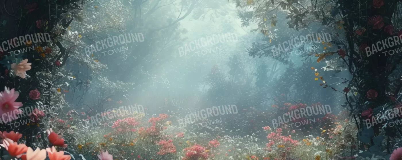 Ethereal Flowey Garden 20’X8’ Ultracloth (240 X 96 Inch) Backdrop