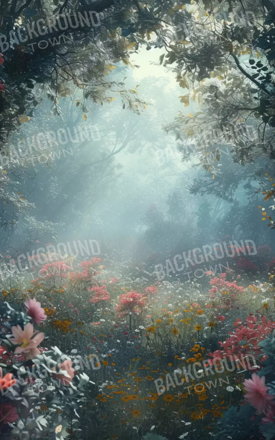Ethereal Flowey Garden 5’X8’ Ultracloth (60 X 96 Inch) Backdrop