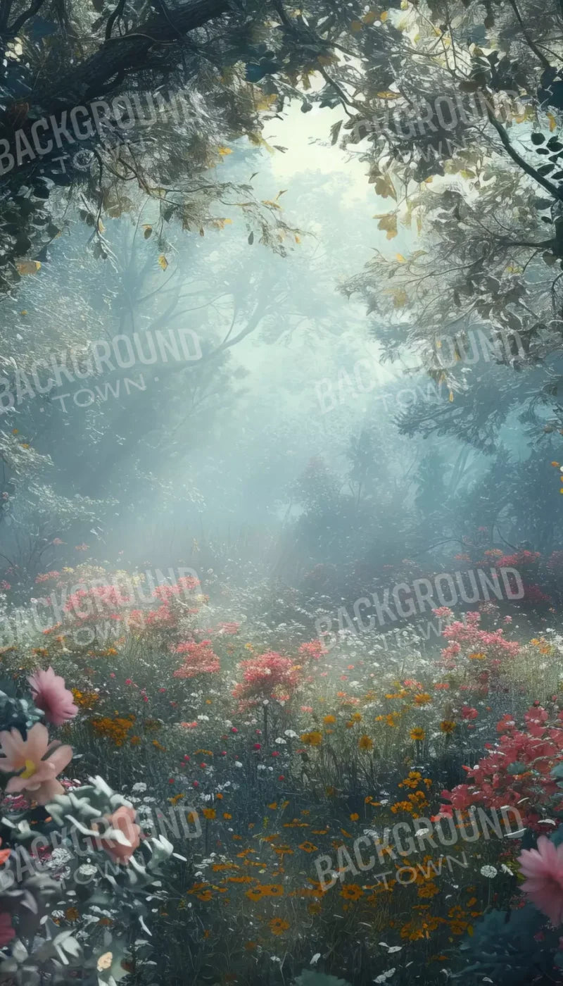 Ethereal Flowey Garden 8’X14’ Ultracloth (96 X 168 Inch) Backdrop