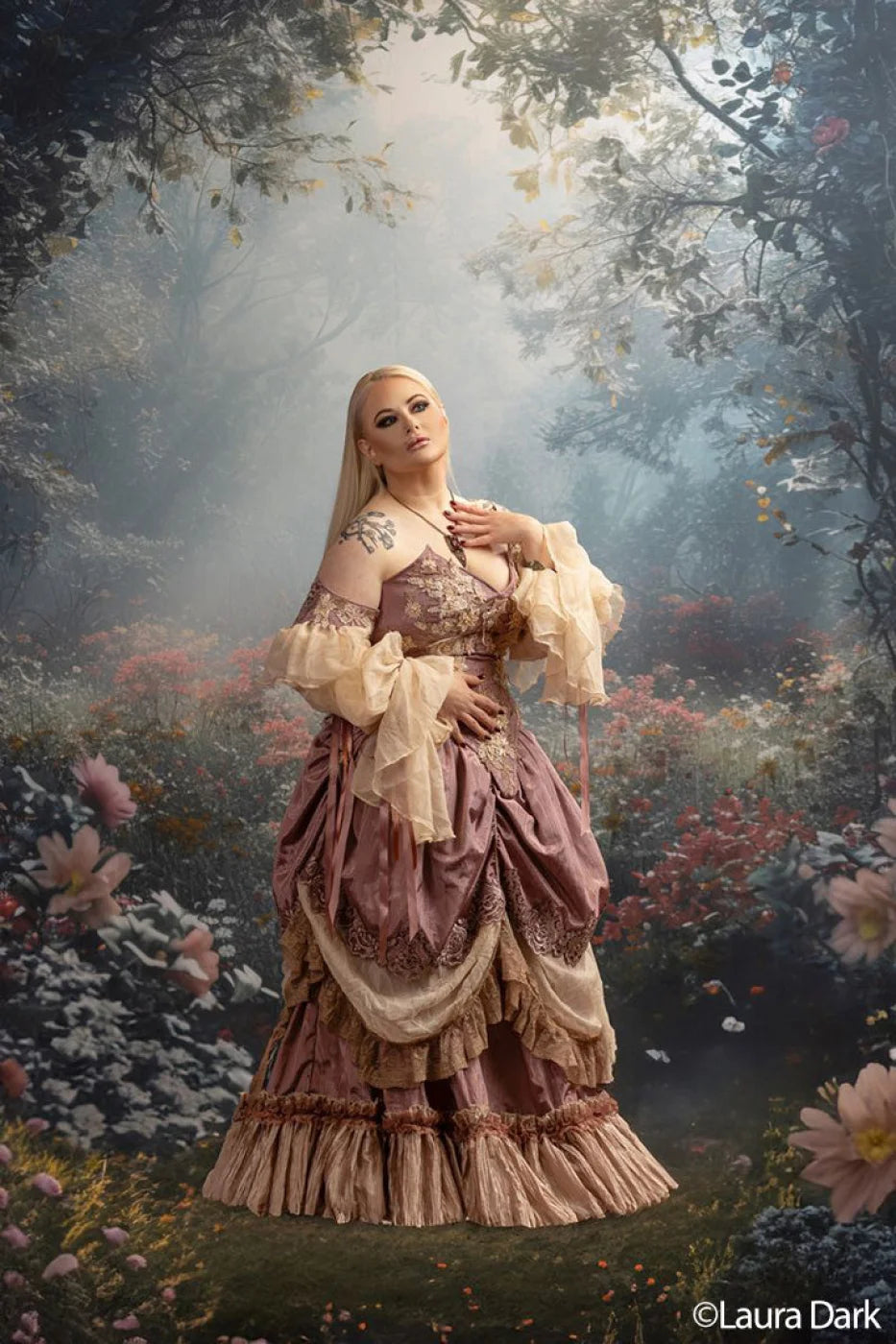 Ethereal Flowey Garden Backdrop