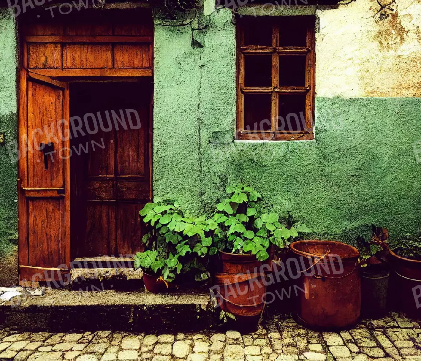 European Village 12X10 Ultracloth ( 144 X 120 Inch ) Backdrop