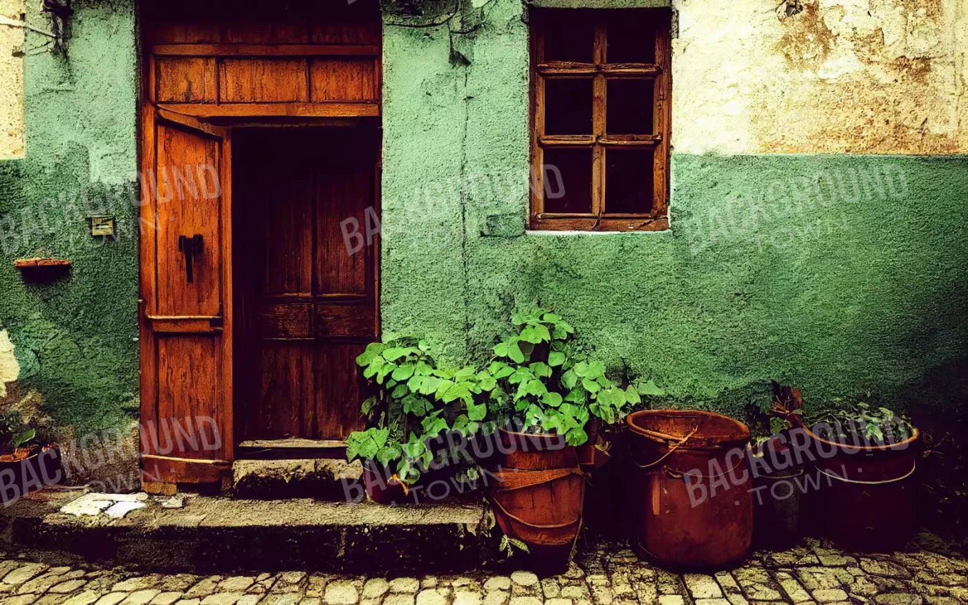European Village 14X9 Ultracloth ( 168 X 108 Inch ) Backdrop