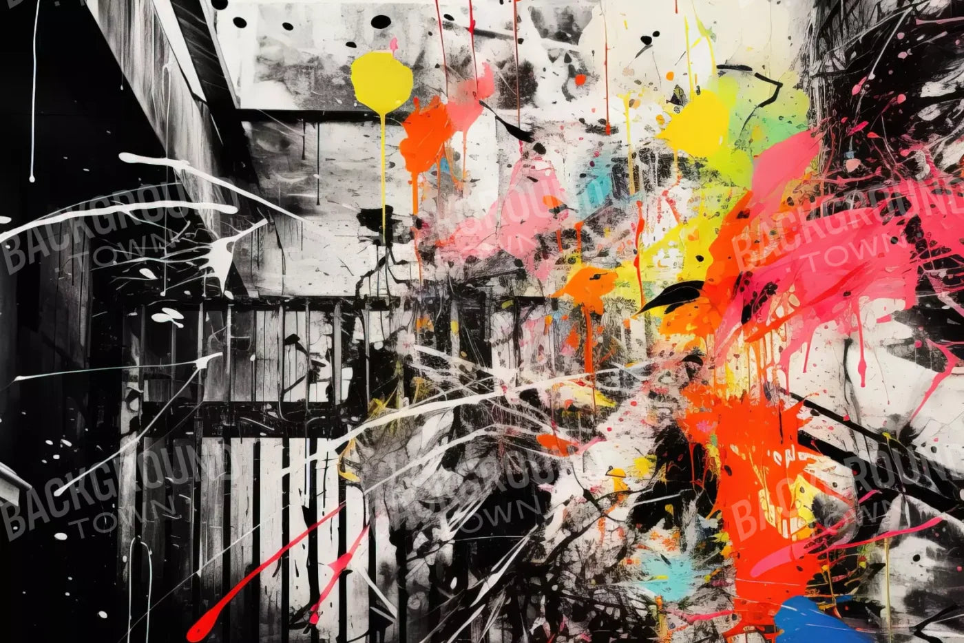 Expressionist Art Ii 12’X8’ Ultracloth (144 X 96 Inch) Backdrop