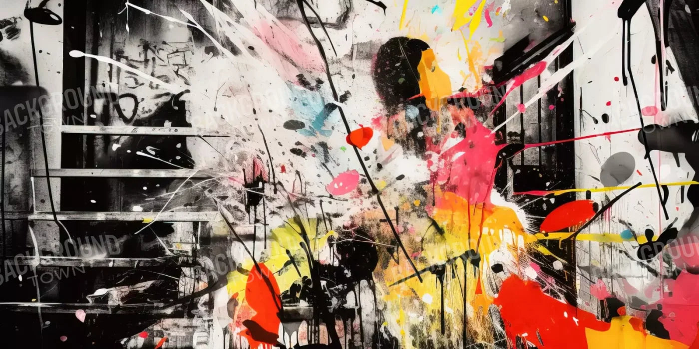 Expressionist Art I 20’X10’ Ultracloth (240 X 120 Inch) Backdrop