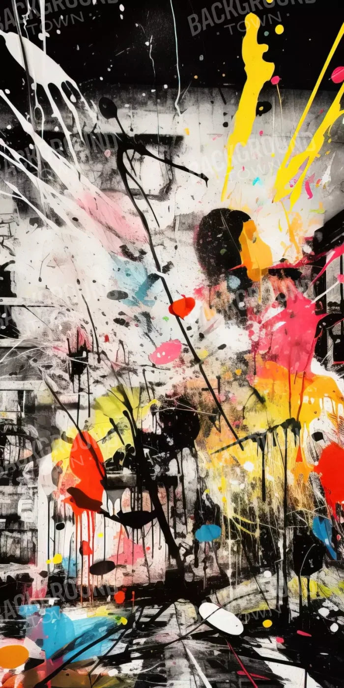 Expressionist Art I 8’X16’ Ultracloth (96 X 192 Inch) Backdrop