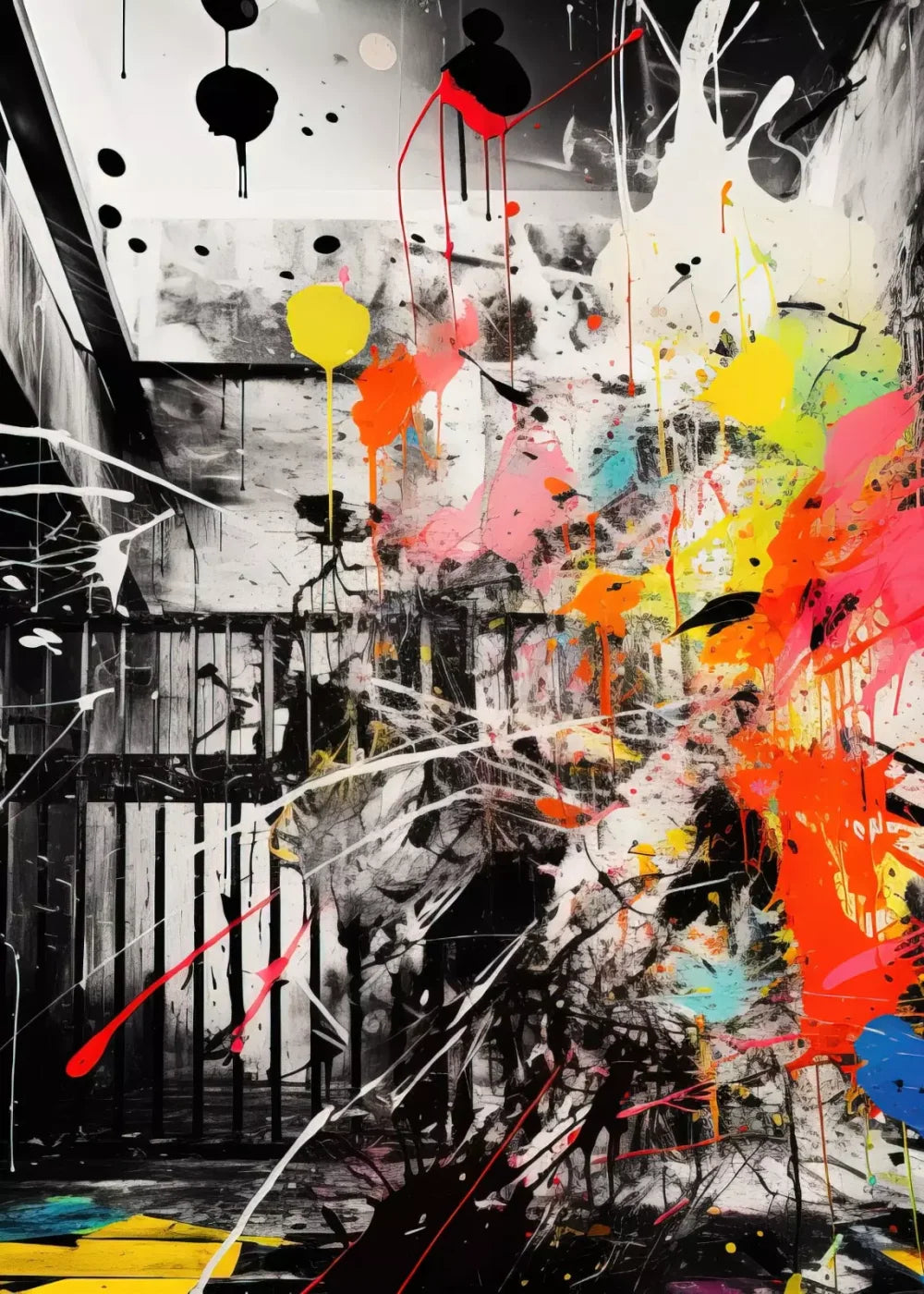 Expressionist Art Ii 5’X7’ Ultracloth (60 X 84 Inch) Backdrop