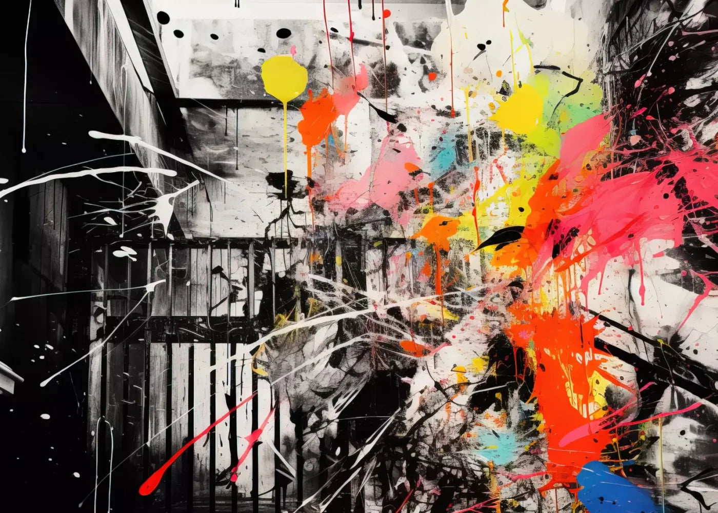 Expressionist Art Ii 7’X5’ Ultracloth (84 X 60 Inch) Backdrop