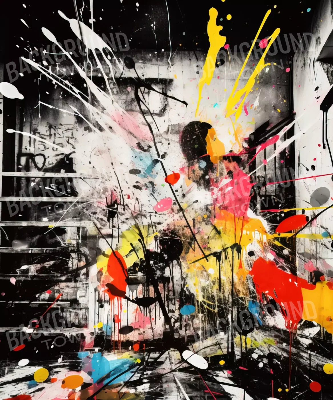 Expressionist Art I 10’X12’ Ultracloth (120 X 144 Inch) Backdrop