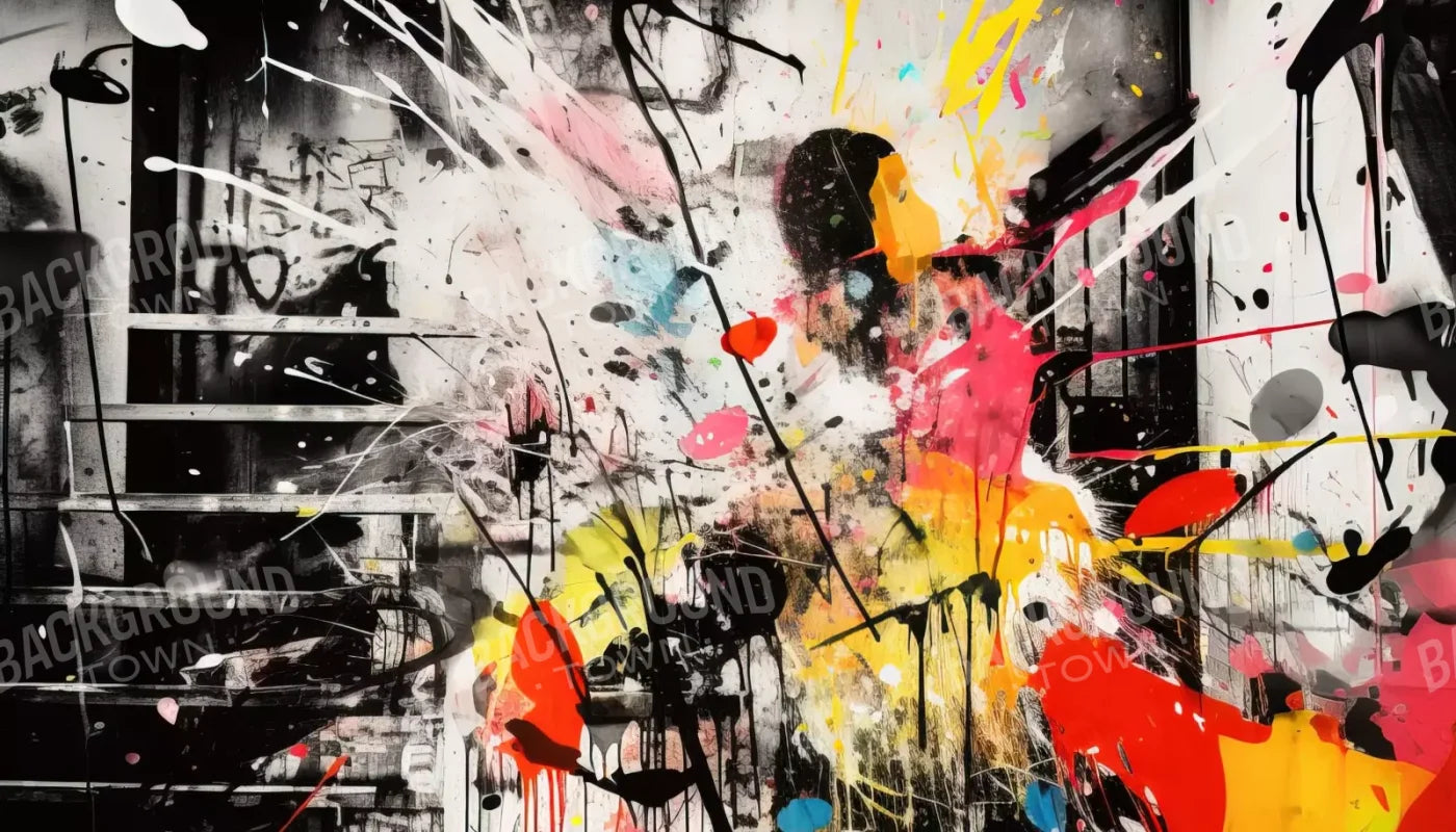 Expressionist Art I 14’X8’ Ultracloth (168 X 96 Inch) Backdrop