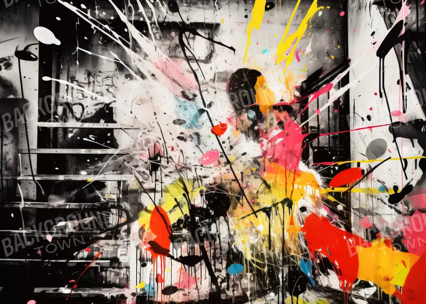 Expressionist Art I 7’X5’ Ultracloth (84 X 60 Inch) Backdrop