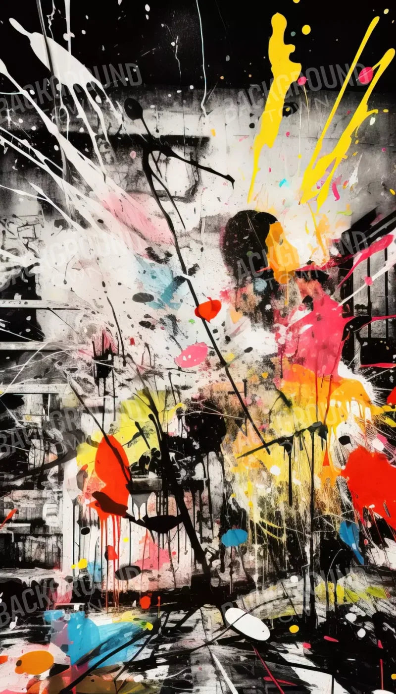 Expressionist Art I 8’X14’ Ultracloth (96 X 168 Inch) Backdrop