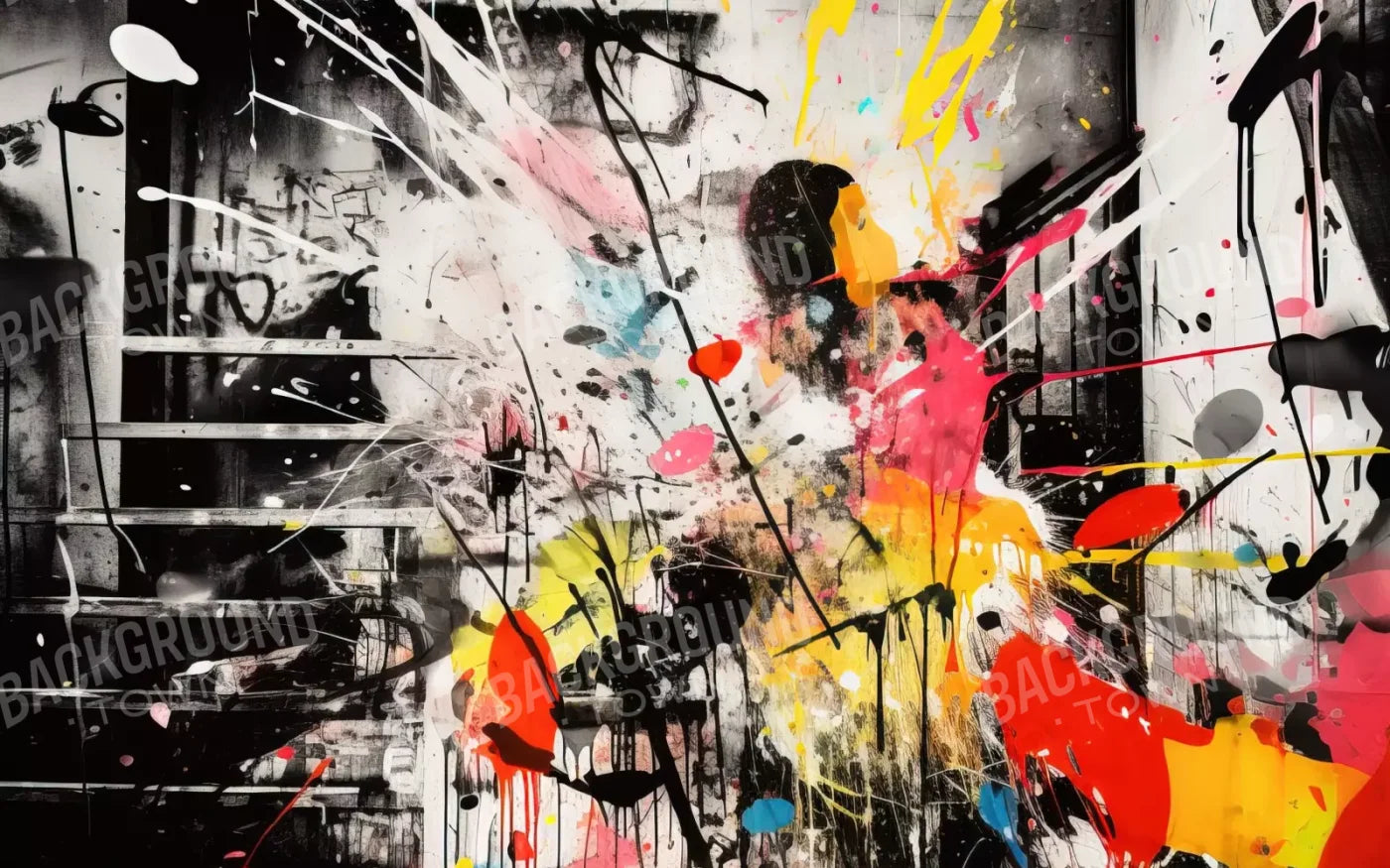 Expressionist Art I 8’X5’ Ultracloth (96 X 60 Inch) Backdrop