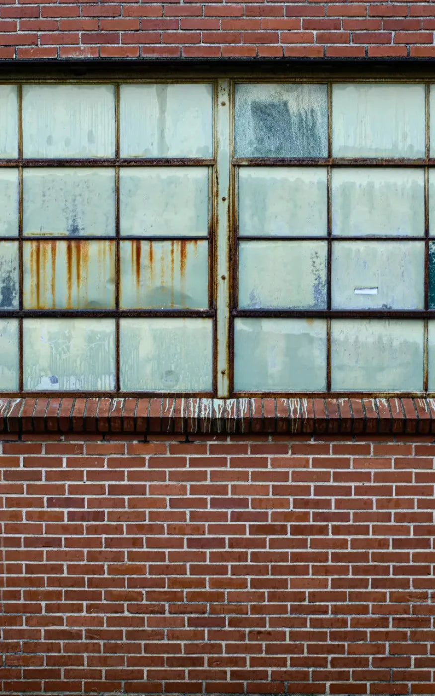 Factory Brick Wall 9X14 Ultracloth ( 108 X 168 Inch ) Backdrop