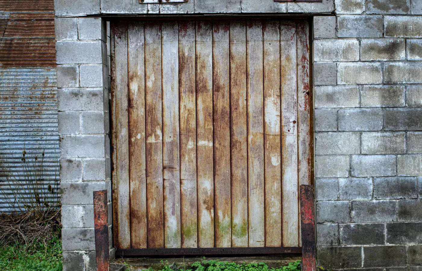 Factory Door 12X8 Ultracloth ( 144 X 96 Inch ) Backdrop