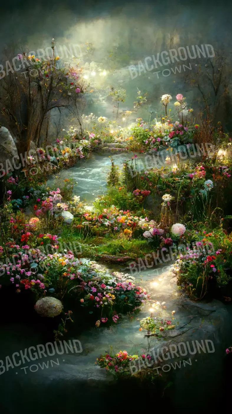 Fairy Garden Path 8X14 Ultracloth ( 96 X 168 Inch ) Backdrop