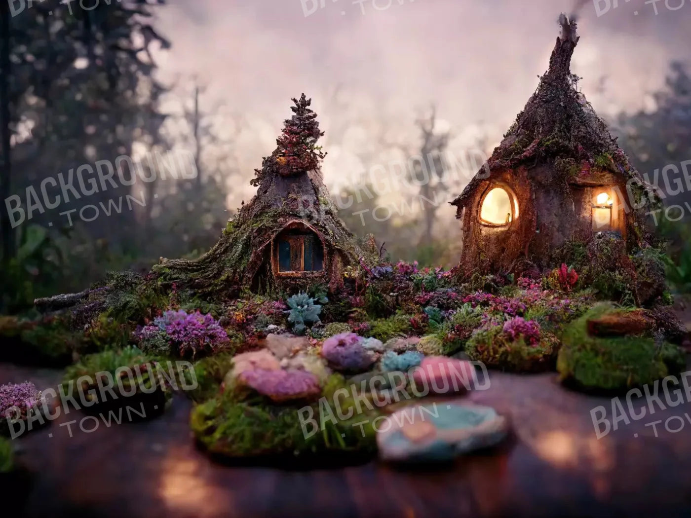 Fairy Island 10X8 Fleece ( 120 X 96 Inch ) Backdrop