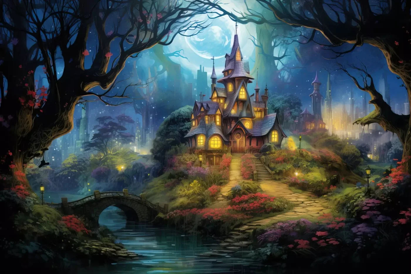 Fairy King 12’X8’ Ultracloth (144 X 96 Inch) Backdrop