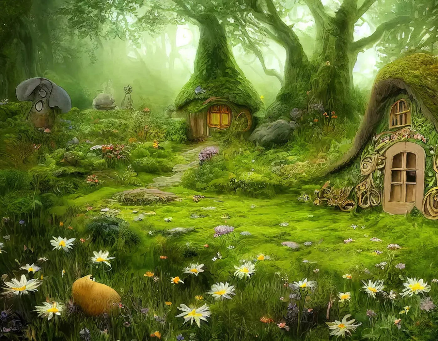 Fairy Land 8X6 Fleece ( 96 X 72 Inch ) Backdrop
