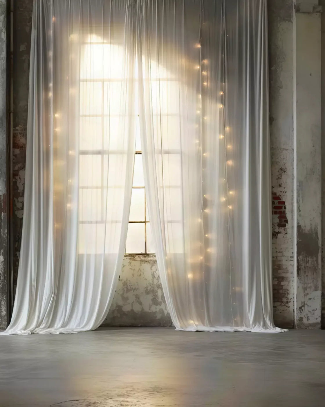 Fairy Lights 8X10 Fleece ( 96 X 120 Inch ) Backdrop