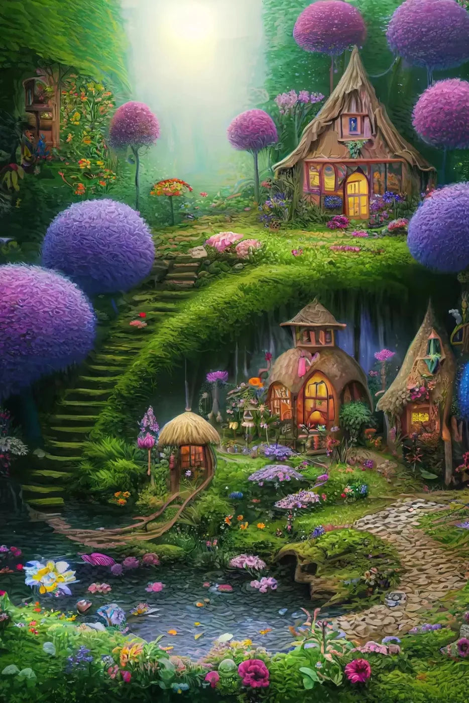 Fairyhouse 5X8 Ultracloth ( 60 X 96 Inch ) Backdrop