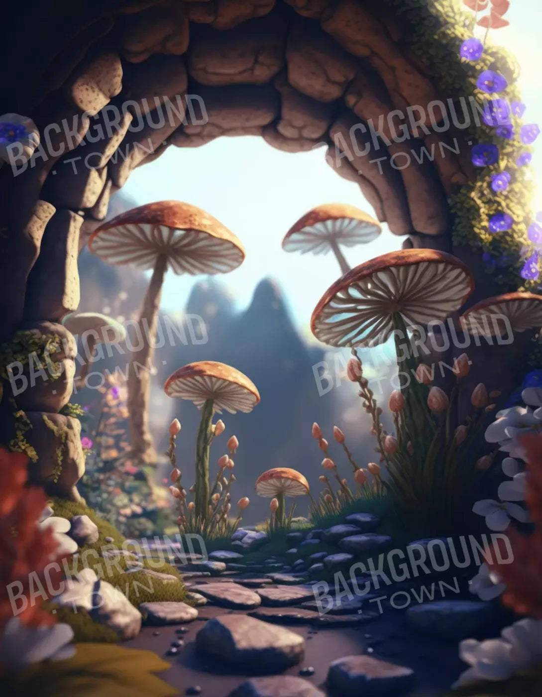 Fairyland Cave Jpg 6X8 Fleece ( 72 X 96 Inch ) Backdrop