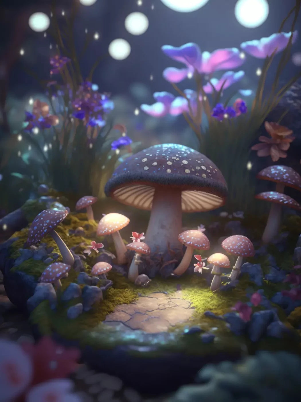 Fairyland Meadow 5X7 Ultracloth ( 60 X 84 Inch ) Backdrop