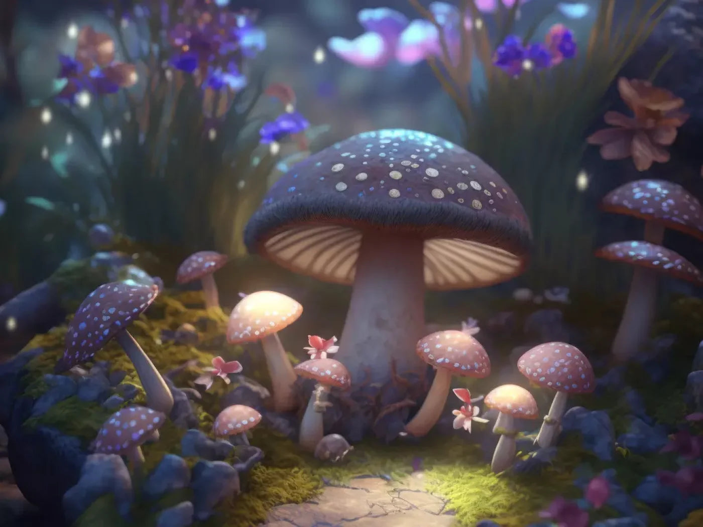 Fairyland Meadow 68X5 Fleece ( 80 X 60 Inch ) Backdrop