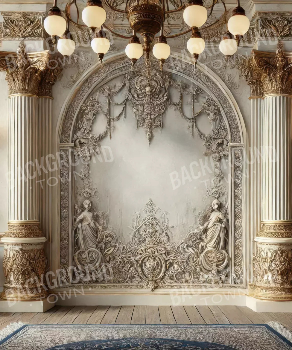 Beige Gold Backdrop for Photography