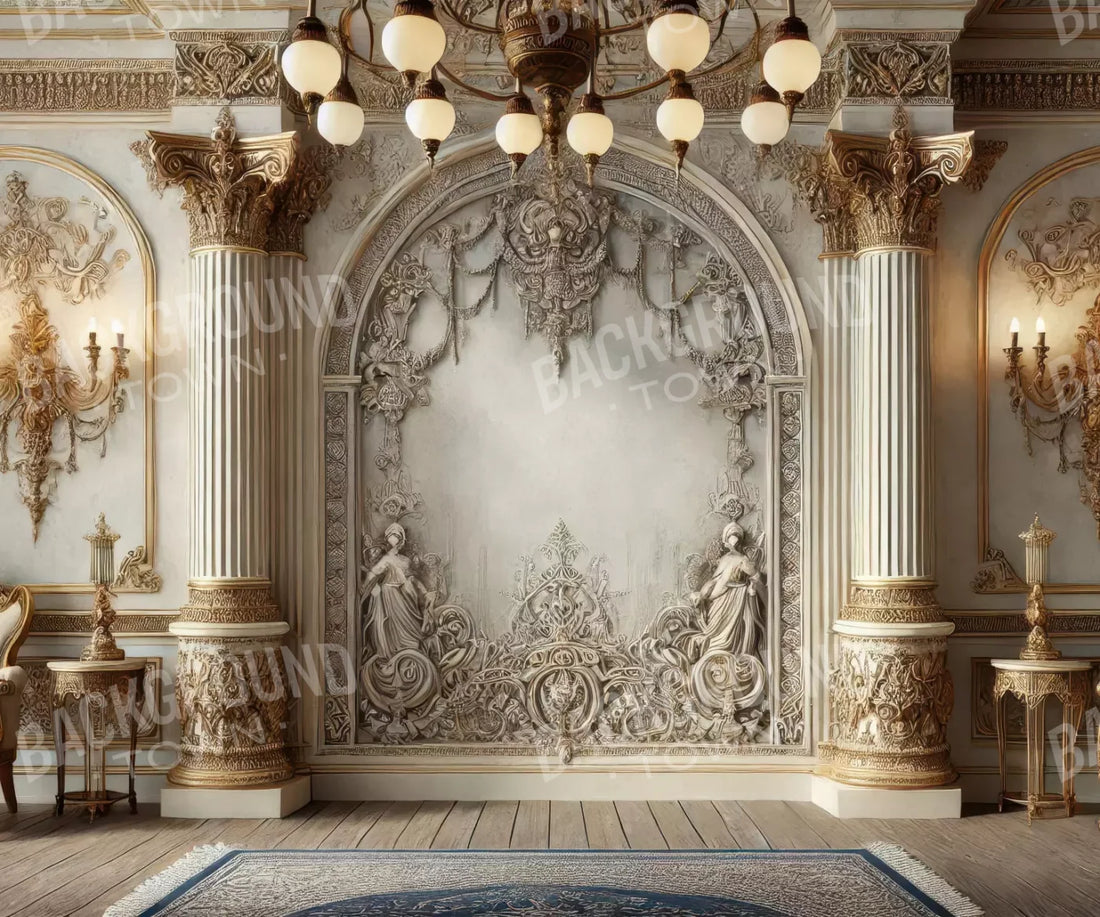 Fairytale Ballroom Arch 5’X4’2 Fleece (60 X 50 Inch) Backdrop