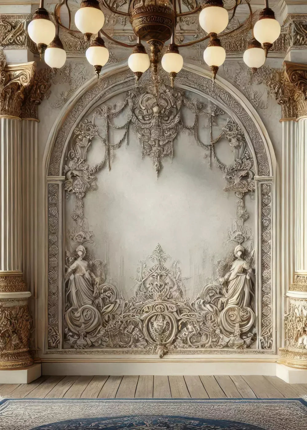Fairytale Ballroom Arch 5’X7’ Ultracloth (60 X 84 Inch) Backdrop
