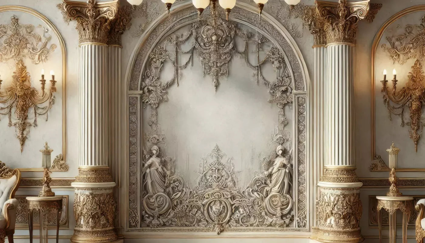 Fairytale Ballroom Arch 14’X8’ Ultracloth (168 X 96 Inch) Backdrop