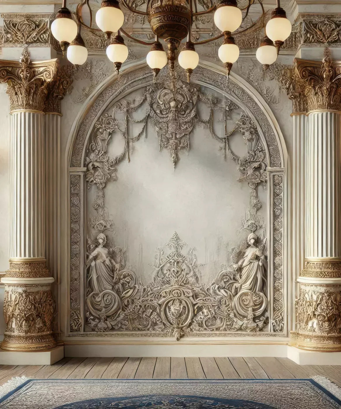 Fairytale Ballroom Arch 10’X12’ Ultracloth (120 X 144 Inch) Backdrop