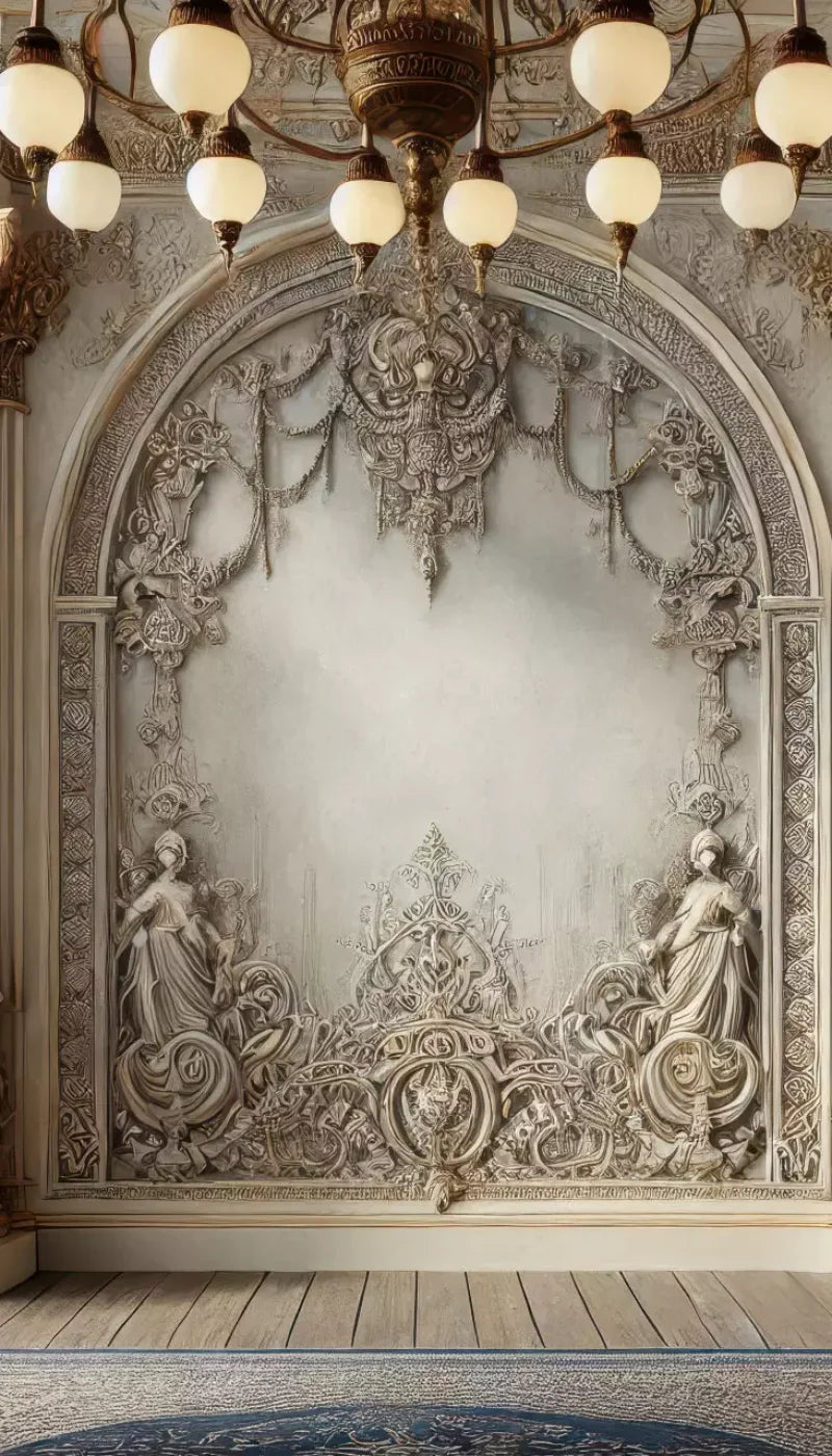 Fairytale Ballroom Arch 8’X14’ Ultracloth (96 X 168 Inch) Backdrop