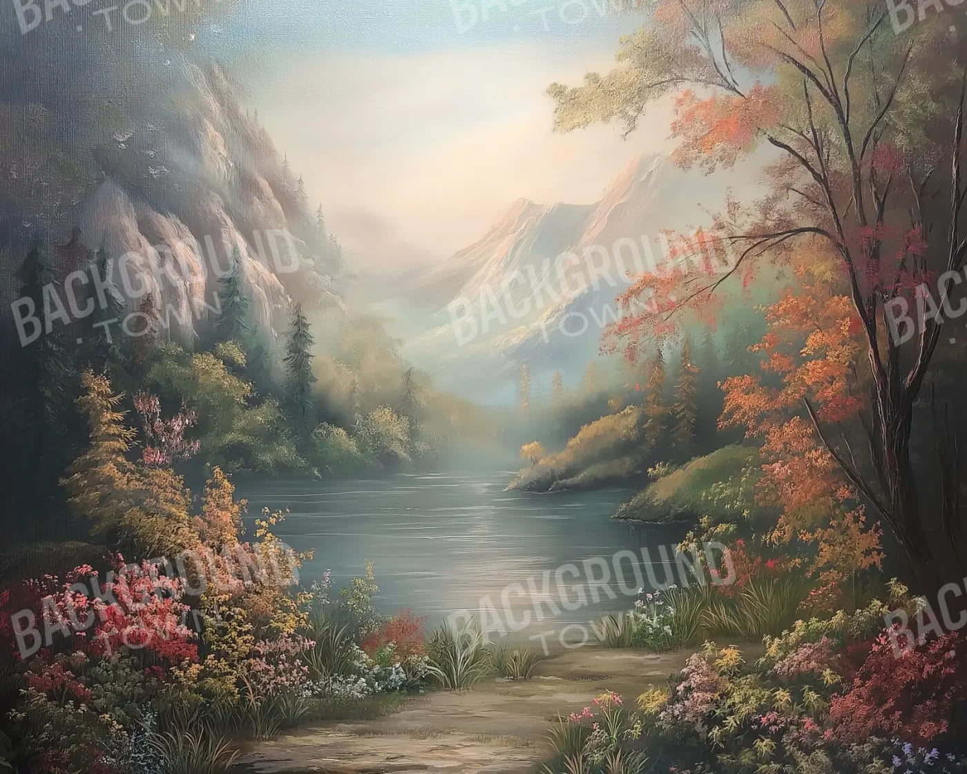 Fairytale Pond 10’x8’ Fleece (120 x 96 inch) Backdrop