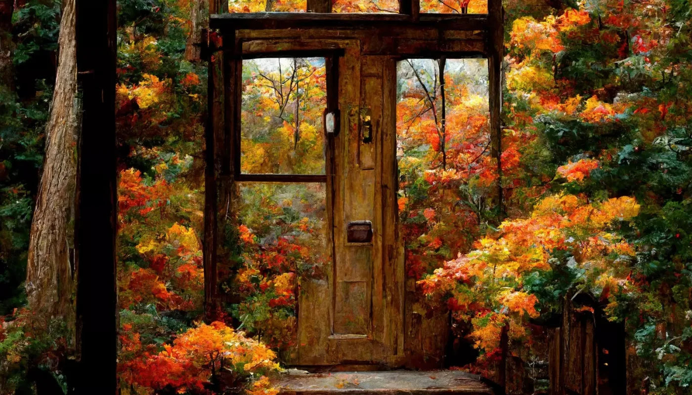 Fall Entrance 14’X8’ Ultracloth (168 X 96 Inch) Backdrop