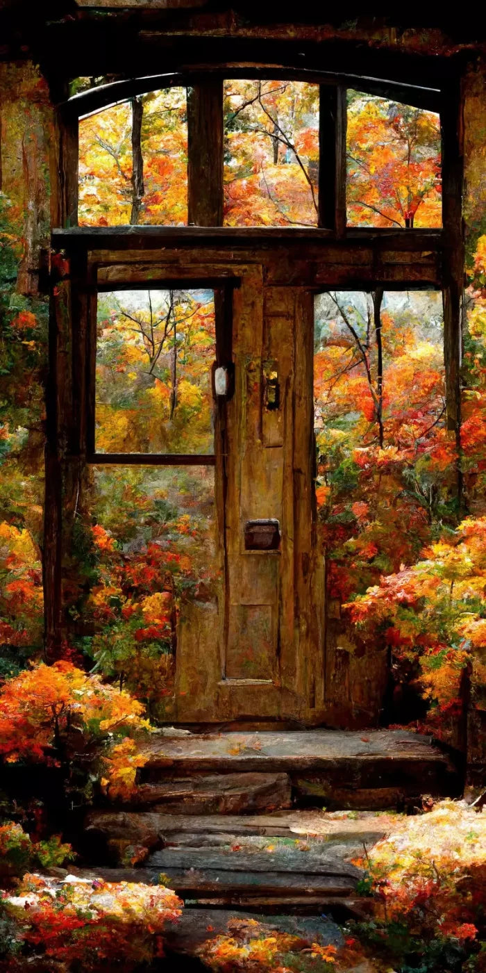 Fall Entrance 8’X16’ Ultracloth (96 X 192 Inch) Backdrop