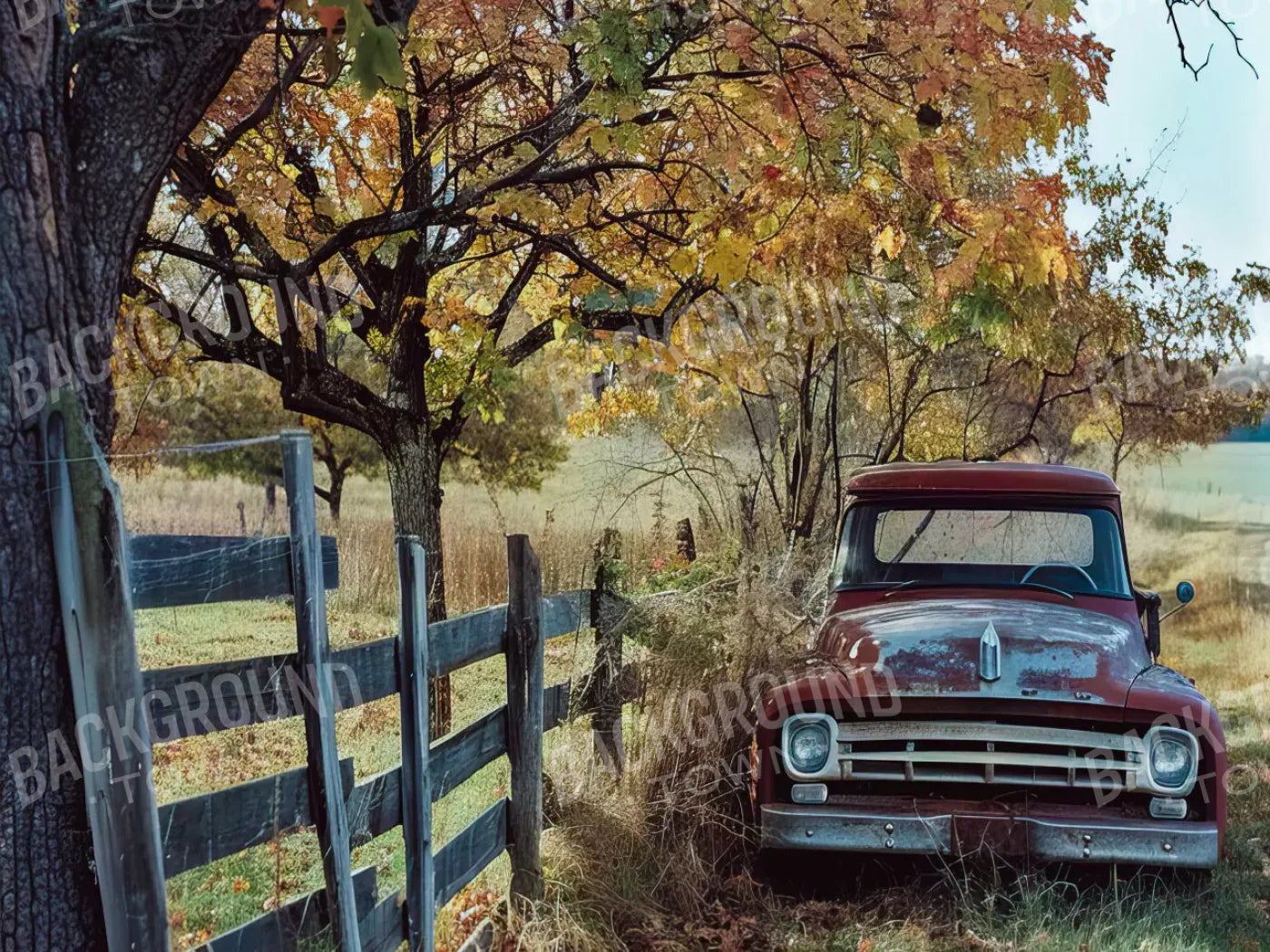 Fall Foilage 003 8X10 Web 6’8X5’ Fleece (80 X 60 Inch) Backdrop