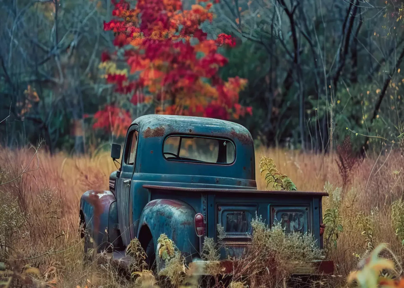Fall Foilage 002 8X10 7’X5’ Ultracloth (84 X 60 Inch) Backdrop