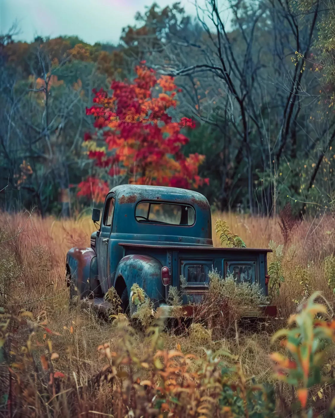 Fall Foilage 002 8X10 8’X10’ Fleece (96 X 120 Inch) Backdrop