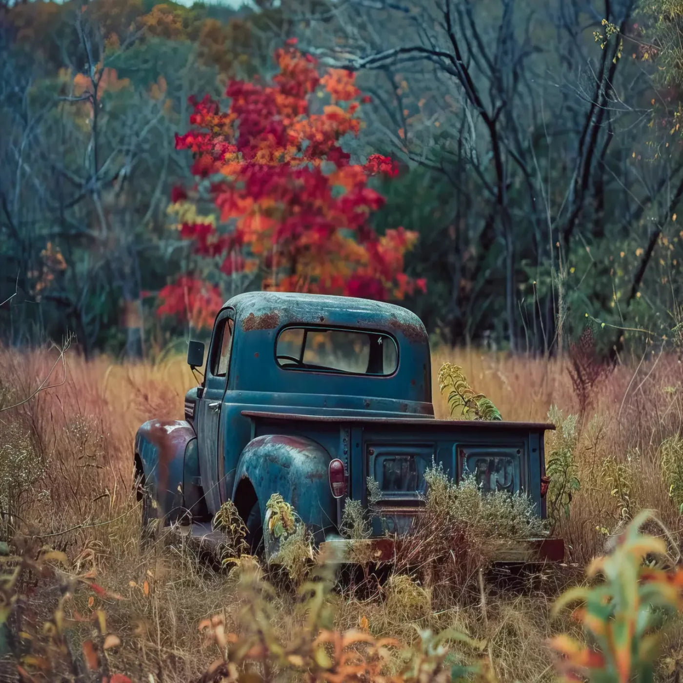 Fall Foilage 002 8X10 8’X8’ Fleece (96 X Inch) Backdrop