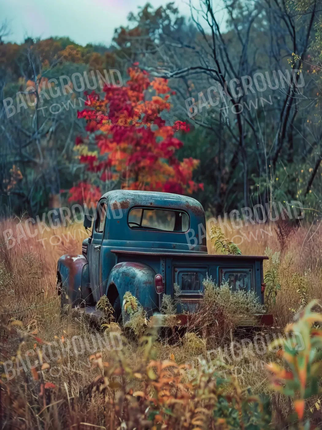 Fall Foilage 002 8X10 6’X8’ Fleece (72 X 96 Inch) Backdrop